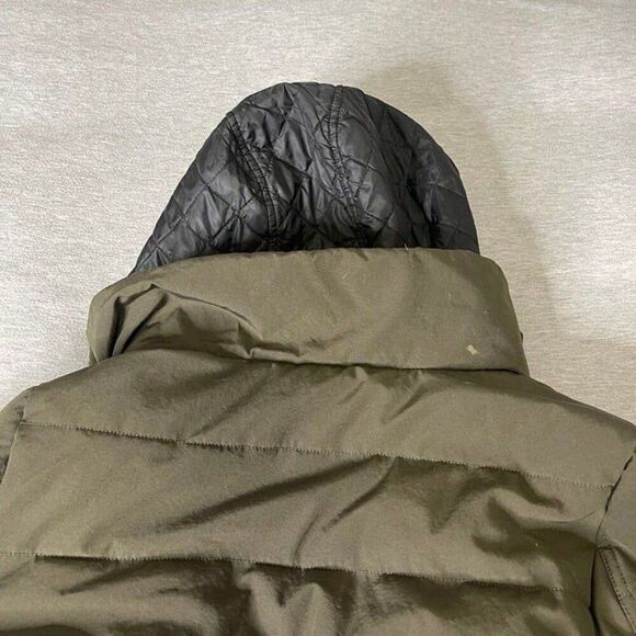 GUESS Women's Quilted Bib & Hooded Anorak Coat Puffer Jacket - Picture 8 of 11